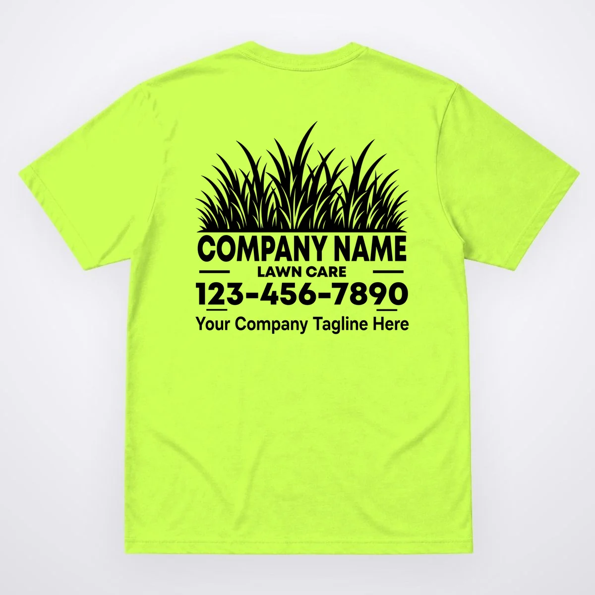 Custom Lawncare Personalized T-Shirt - Back