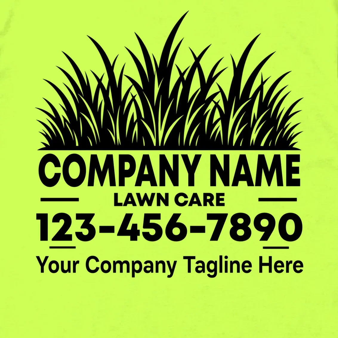 Custom Lawncare Personalized Men's T-Shirt - Back - Close-up