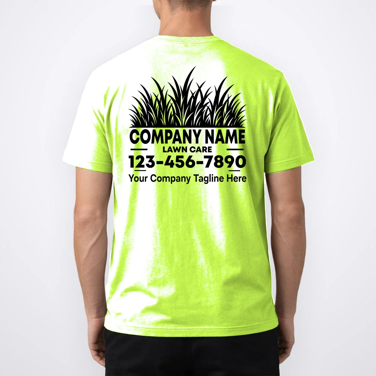 Custom Lawncare Personalized T-Shirt - Back 1