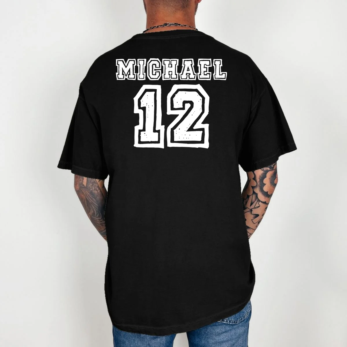 Cousin Squad Custom Name And Number T-Shirt - Back 2