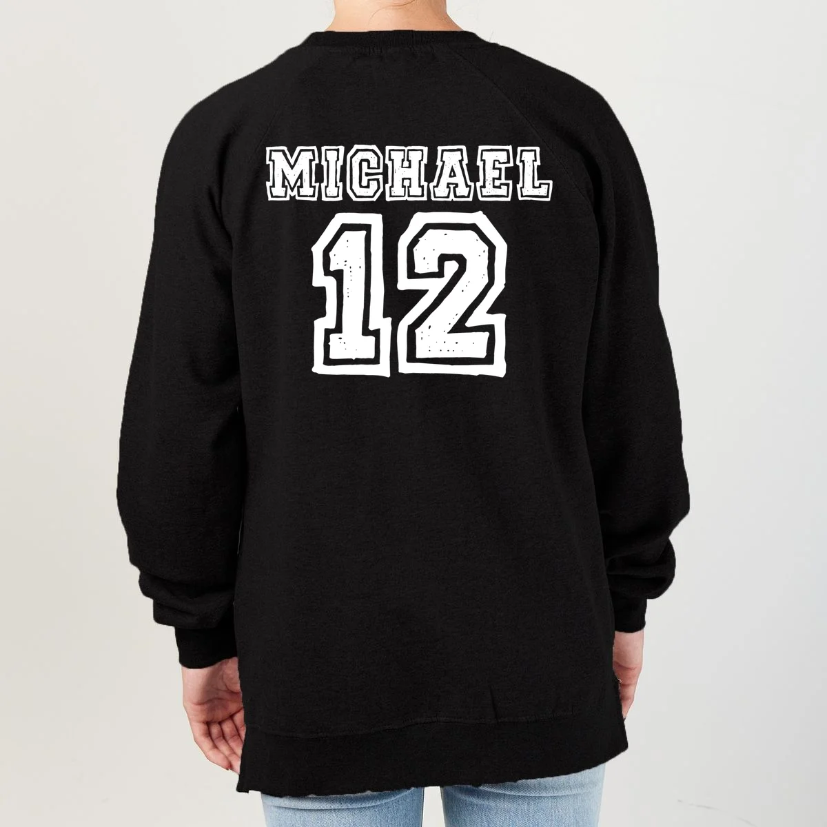 Cousin Squad Custom Name And Number Women's Sweatshirt - Back