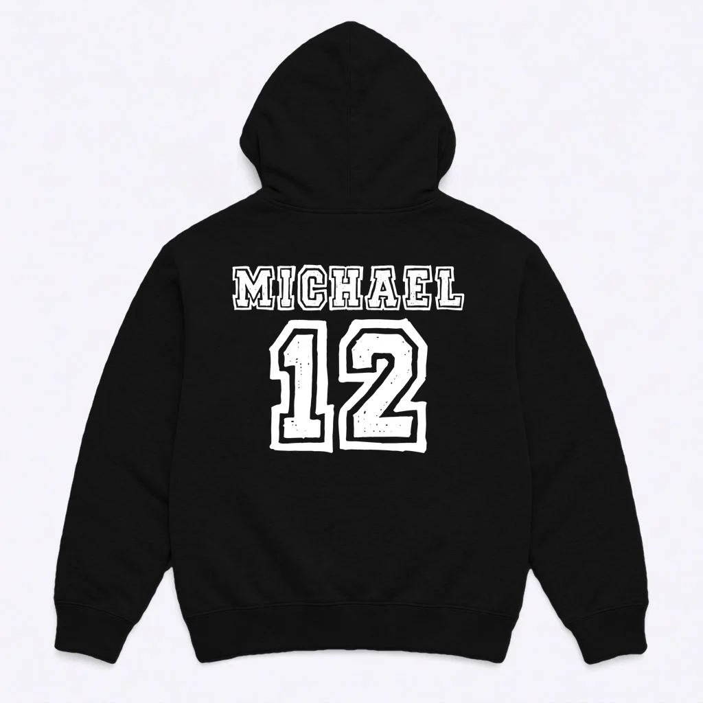 Cousin Squad Custom Name And Number Hoodie - Back