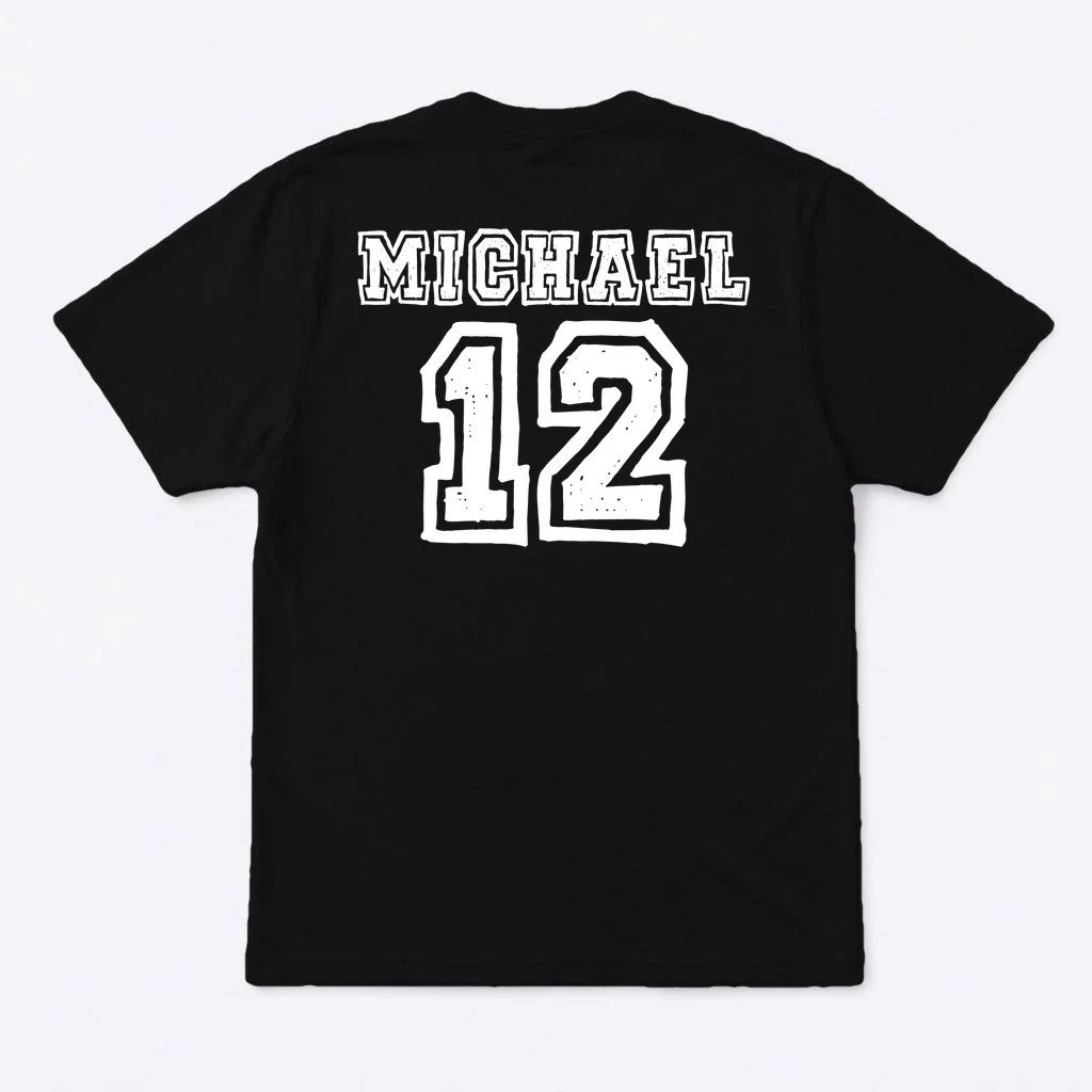 Cousin Squad Custom Name And Number T-Shirt - Back