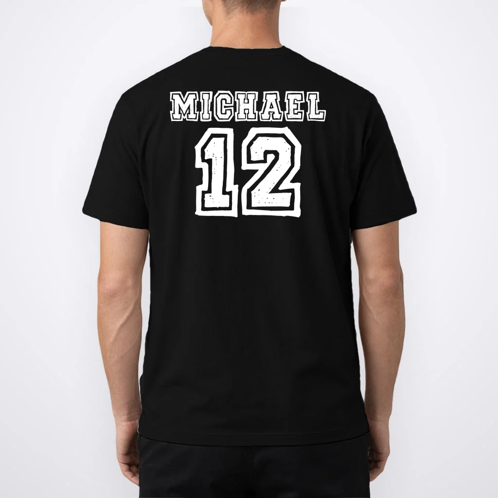 Cousin Squad Custom Name And Number T-Shirt - Back 1