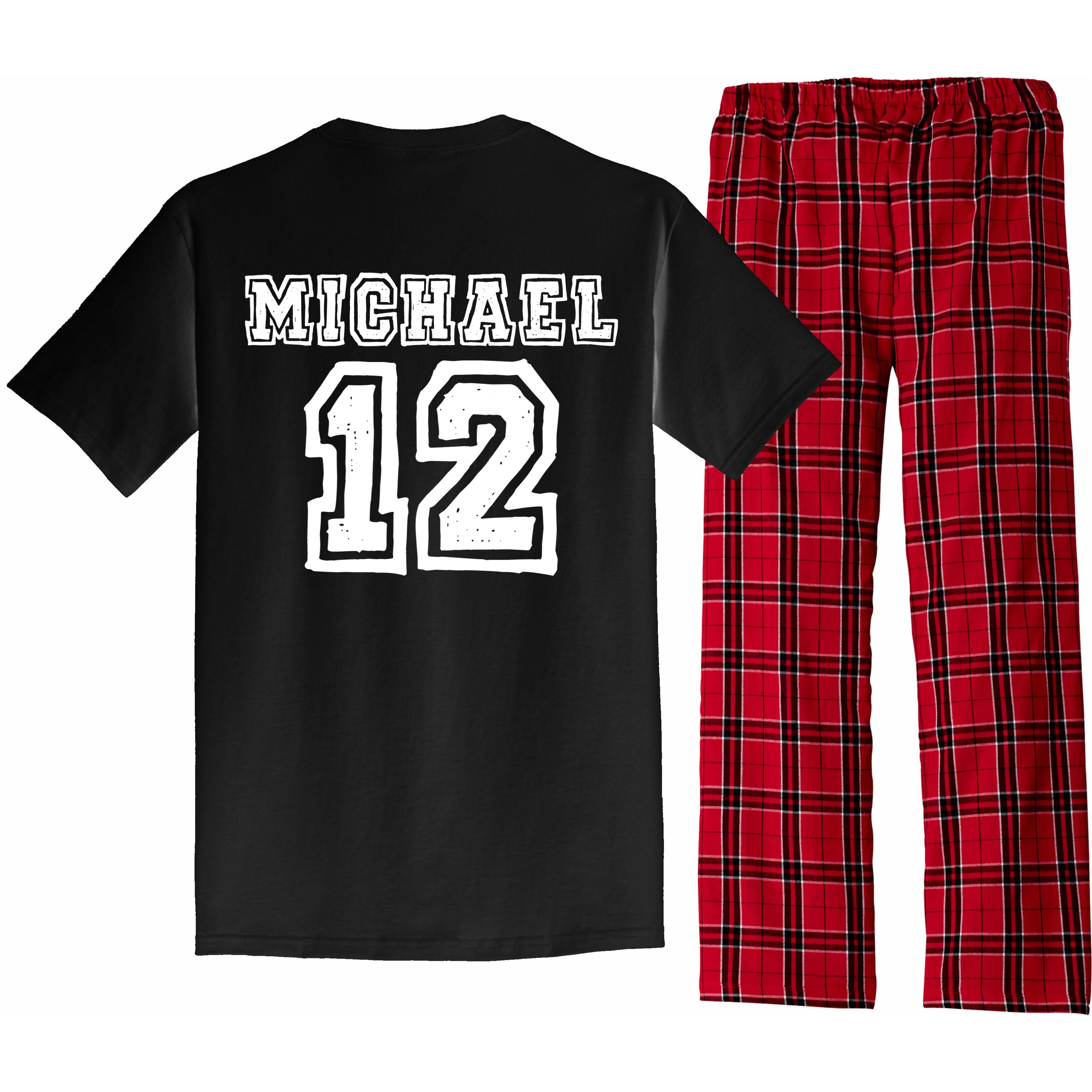 Cousin Squad Custom Name And Number Pajama Set - Back