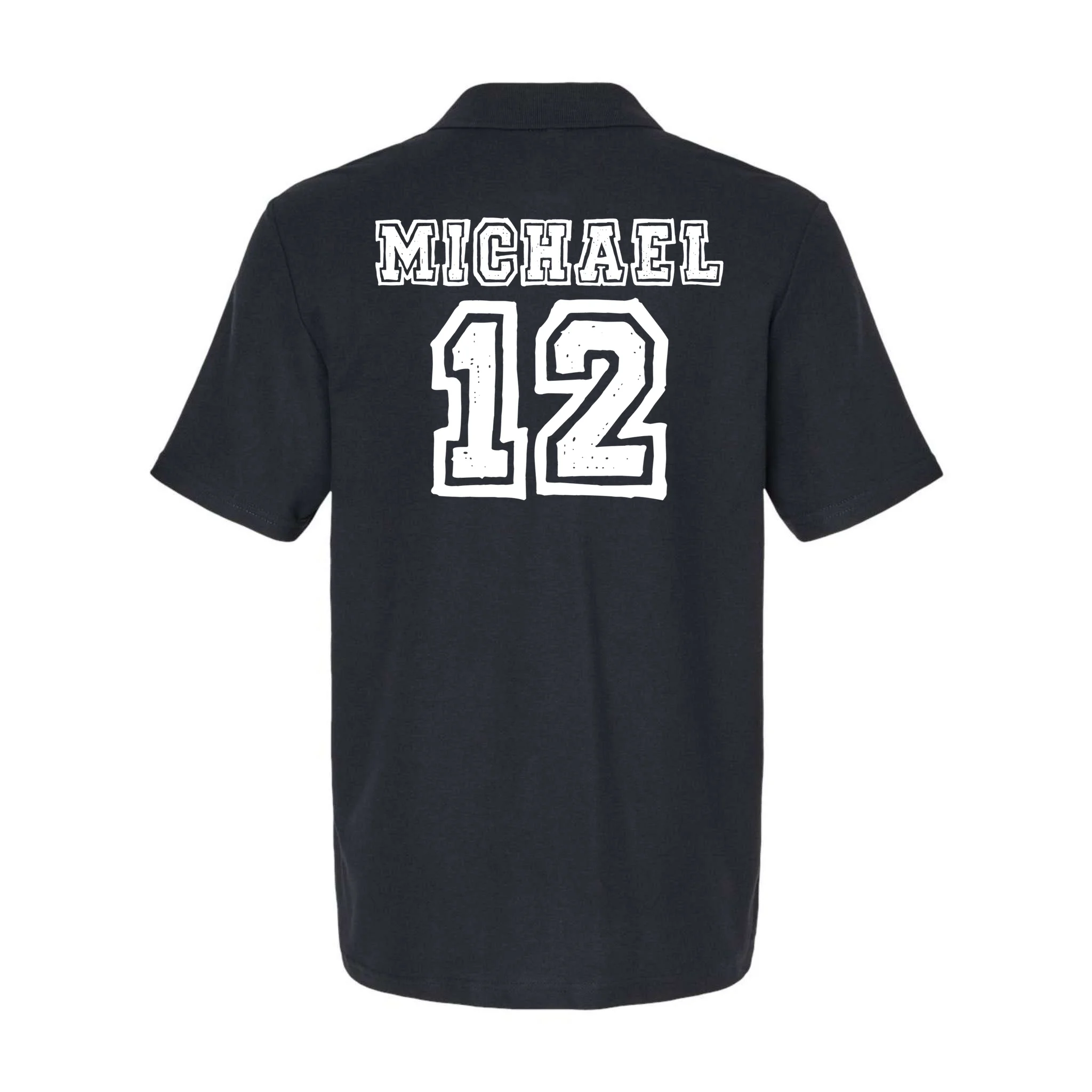 Cousin Squad Custom Name And Number Men's Polo - Back
