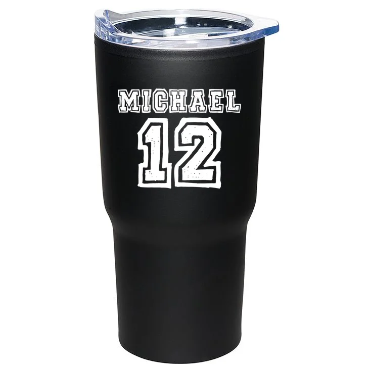 Cousin Squad Custom Name And Number 20oz Tumbler - Back