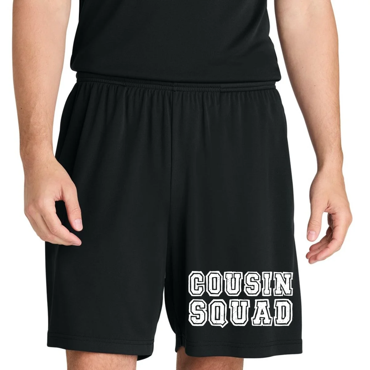 Cousin Squad Custom Name And Number Men's Shorts - Front 1