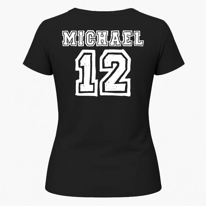 Cousin Squad Custom Name And Number Women's T-Shirt - Back 1