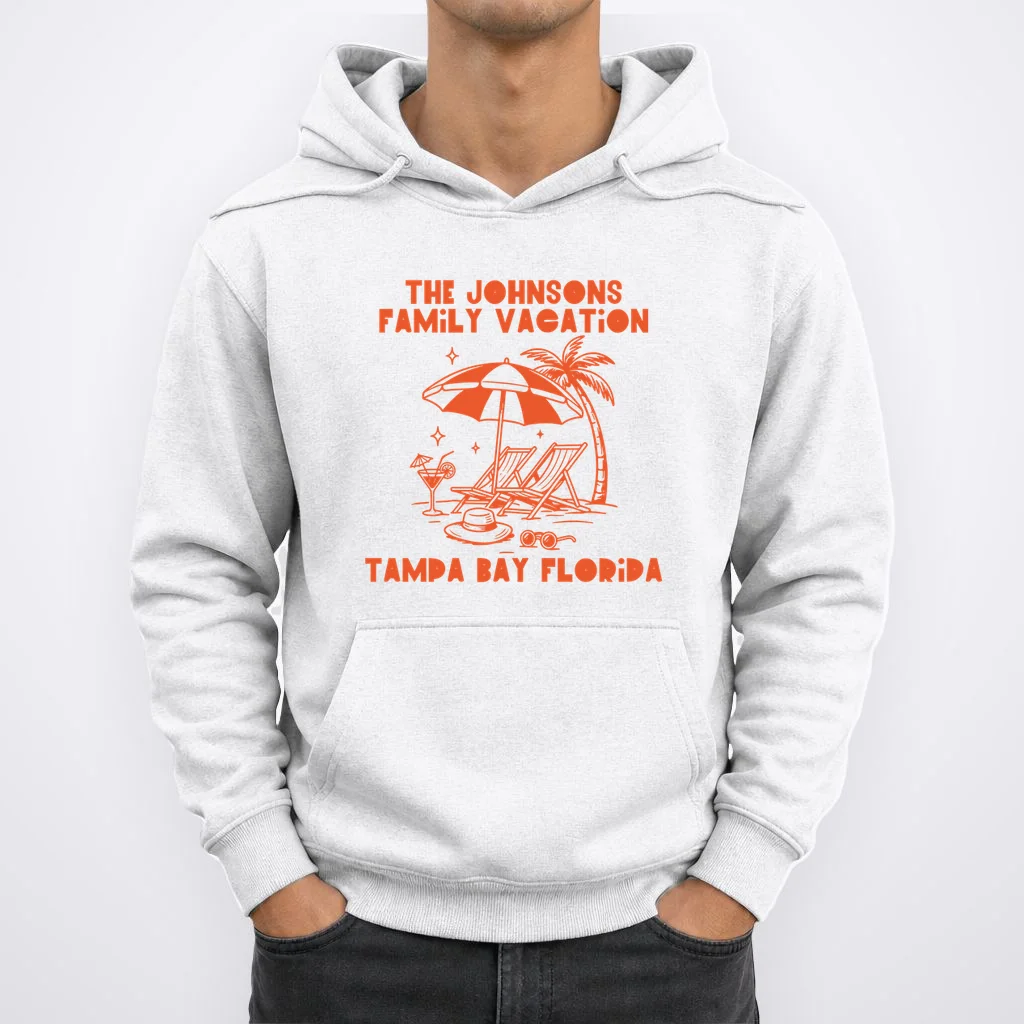 Custom Family Vacation Beach Vacation Men's Hoodie - Front 1