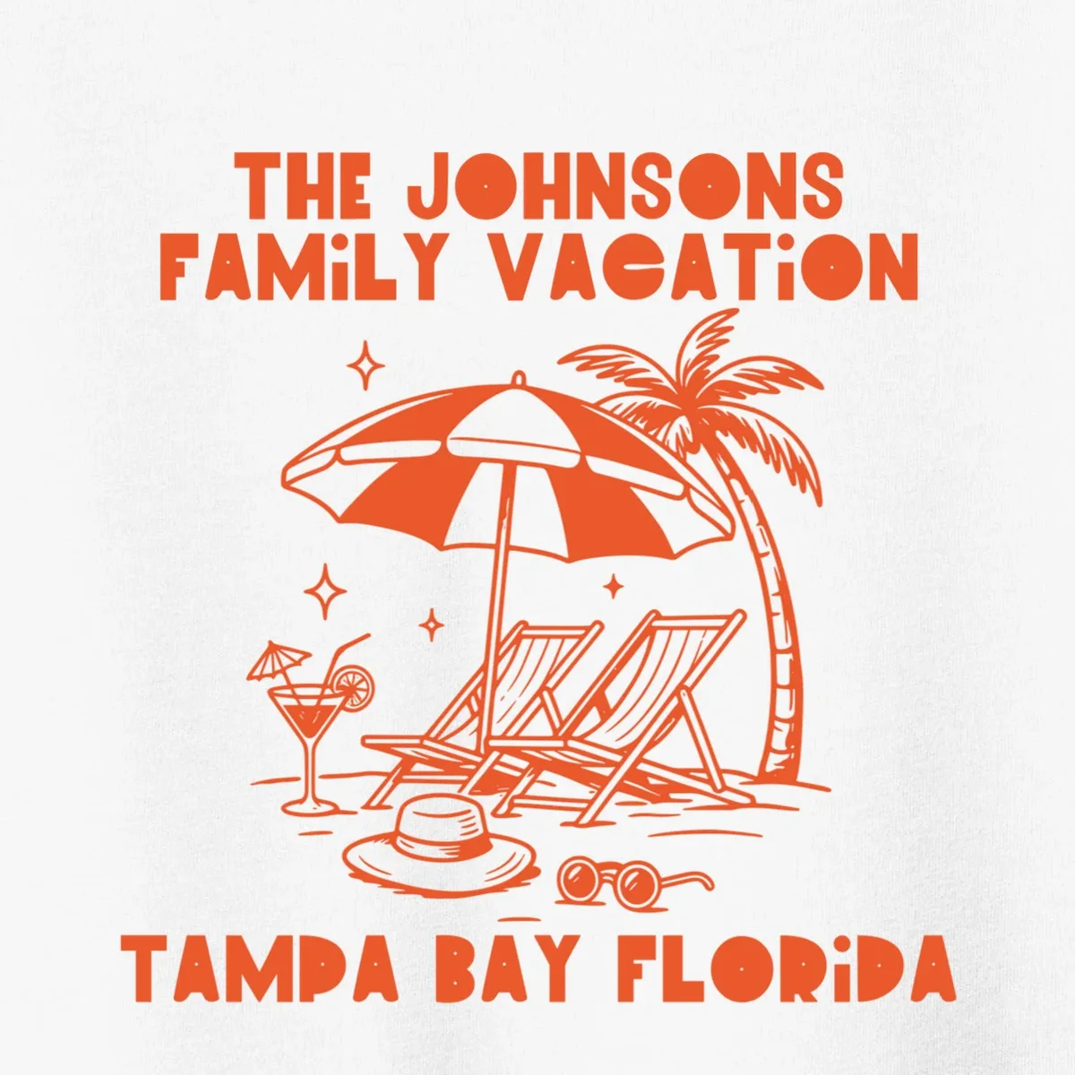 Custom Family Vacation Beach Vacation Toddler T-Shirt - Front - Close-up