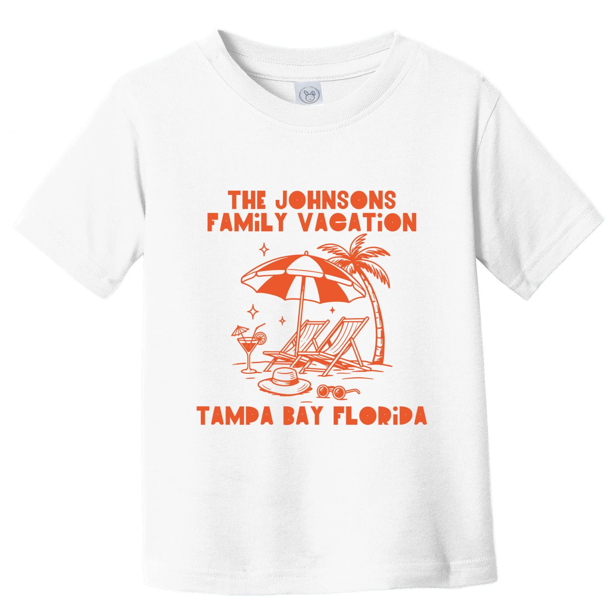 Custom Family Vacation Beach Vacation Toddler T-Shirt - Front