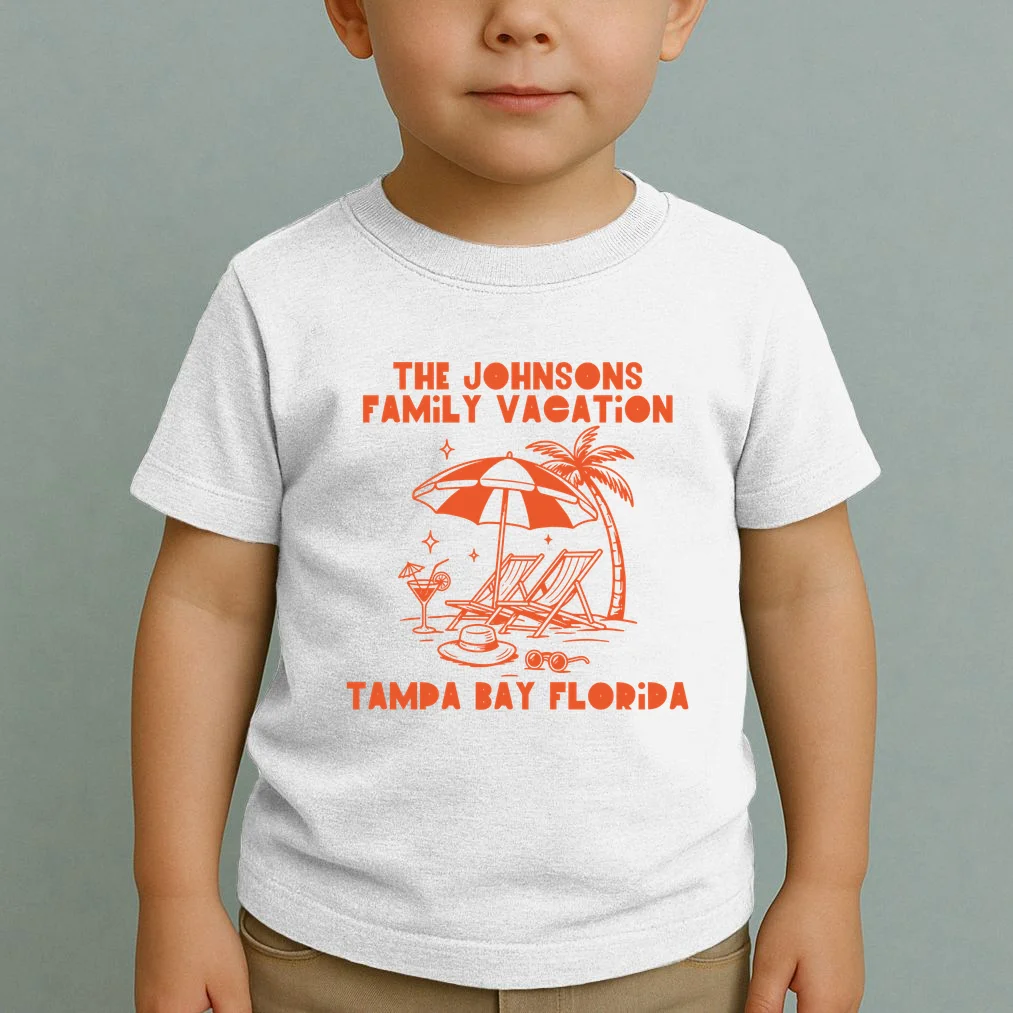 Custom Family Vacation Beach Vacation Toddler T-Shirt - Front 1