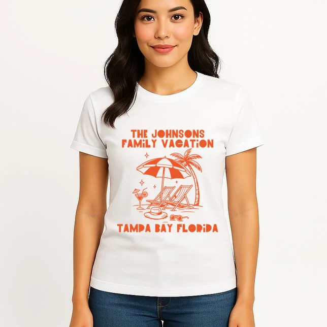 Custom Family Vacation Beach Vacation Women's T-Shirt - Front 3