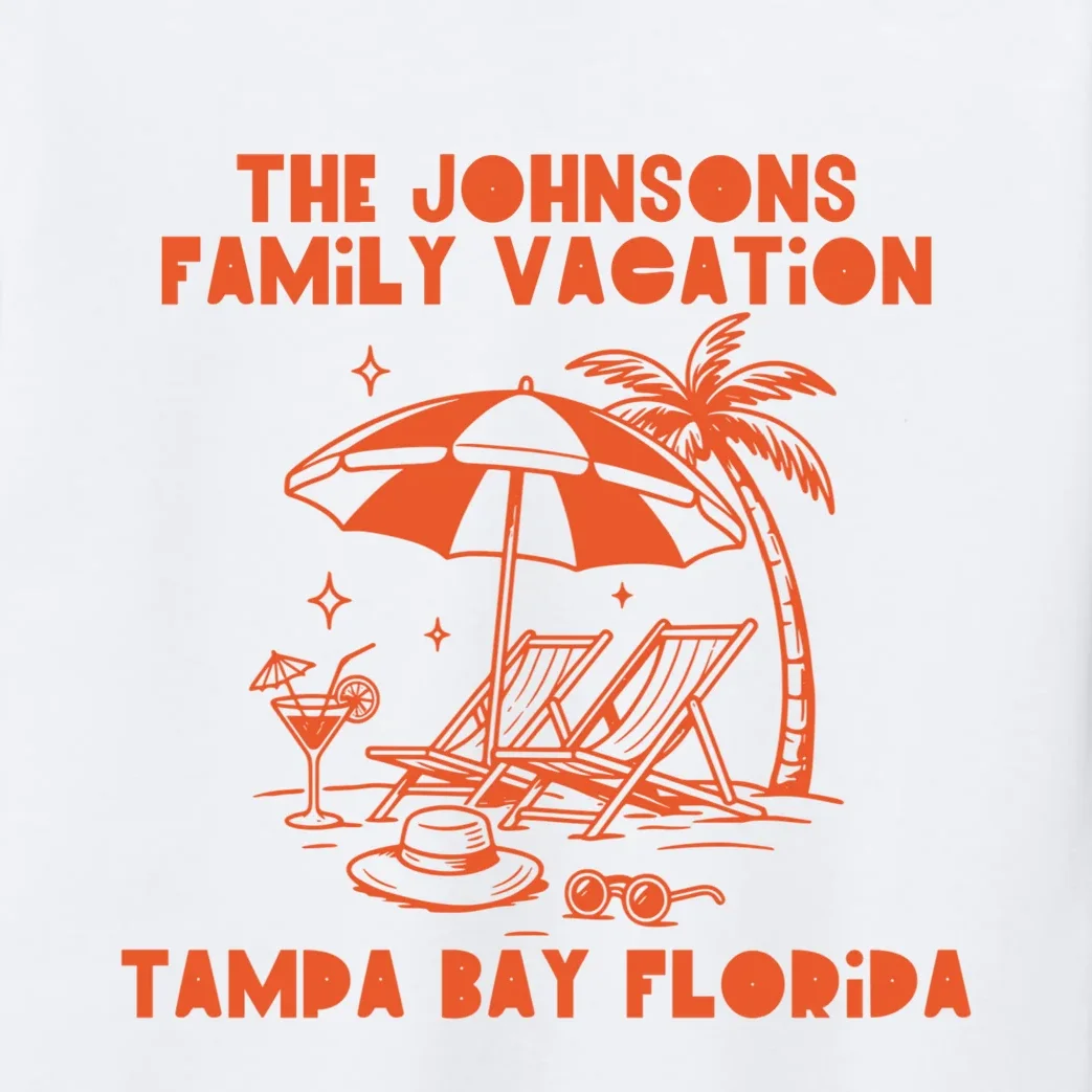 Custom Family Vacation Beach Vacation Kids Long Sleeve Pajamas - Front - Close-up