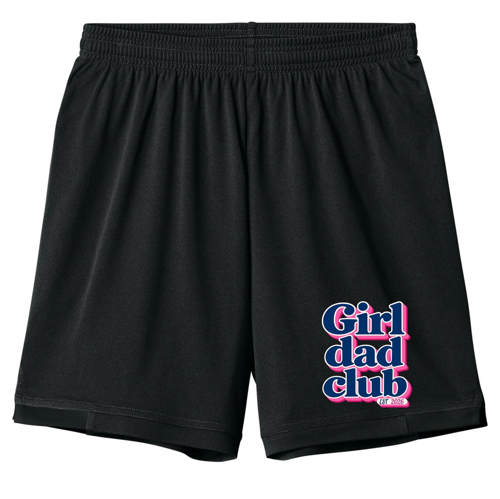 Girl Dad Club Customizable Year Gift for Dad Kids Shorts - Front