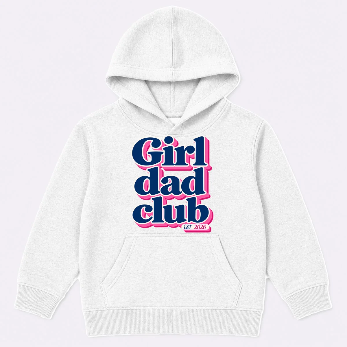 Girl Dad Club Customizable Year Gift for Dad Kids Hoodie - Front