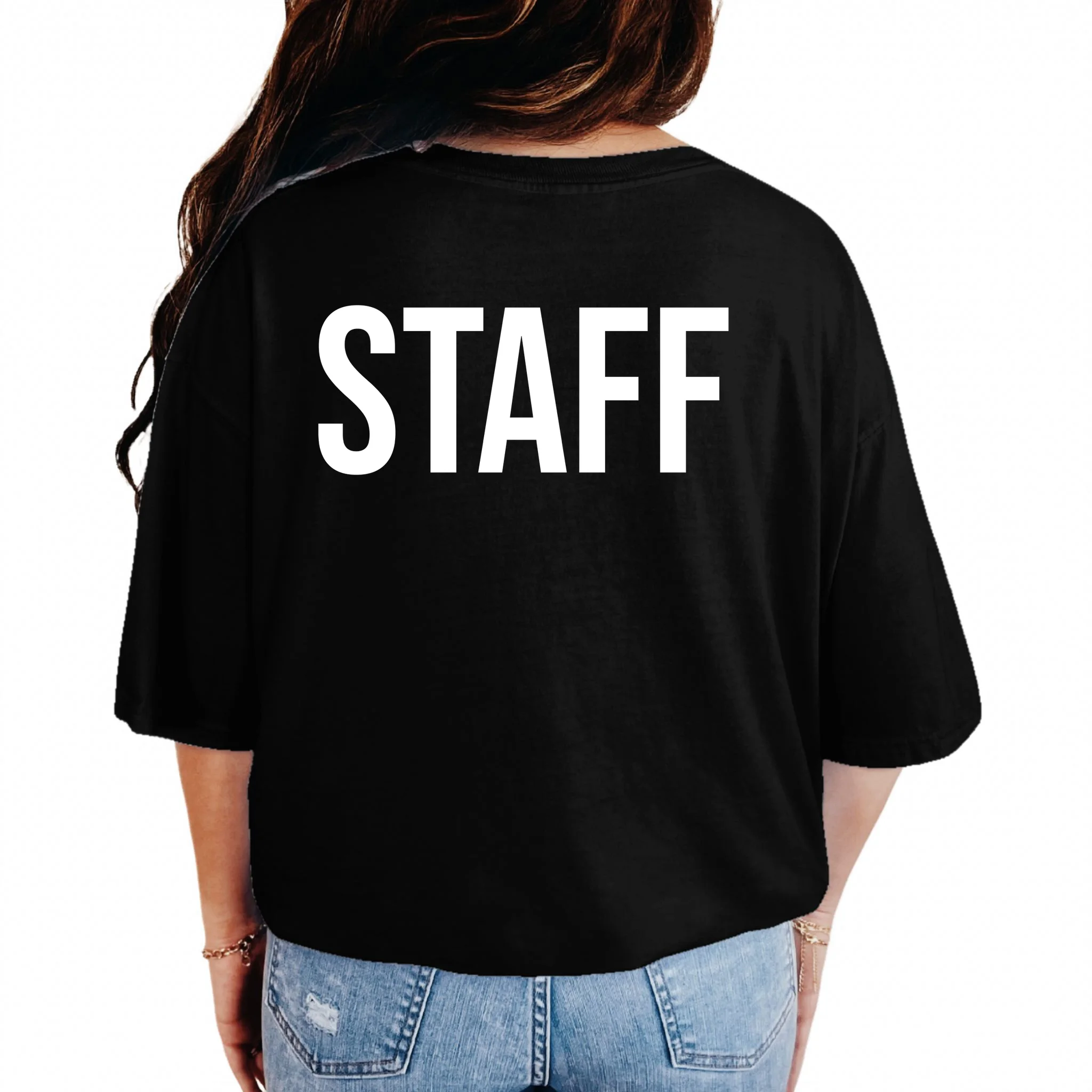 Custom Logo Custom Staff Shirts T-Shirt - Back