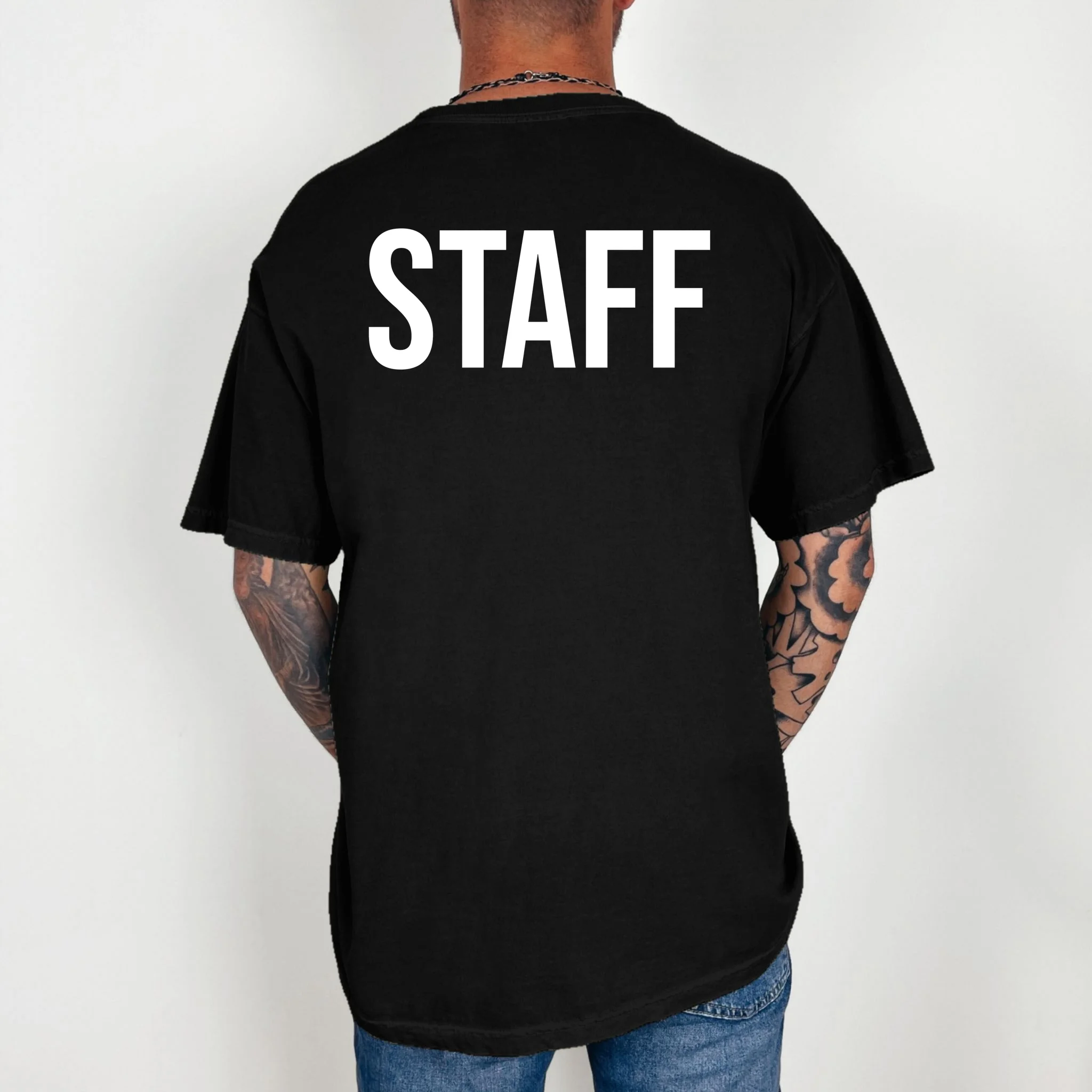 Custom Logo Custom Staff Shirts T-Shirt - Back 2