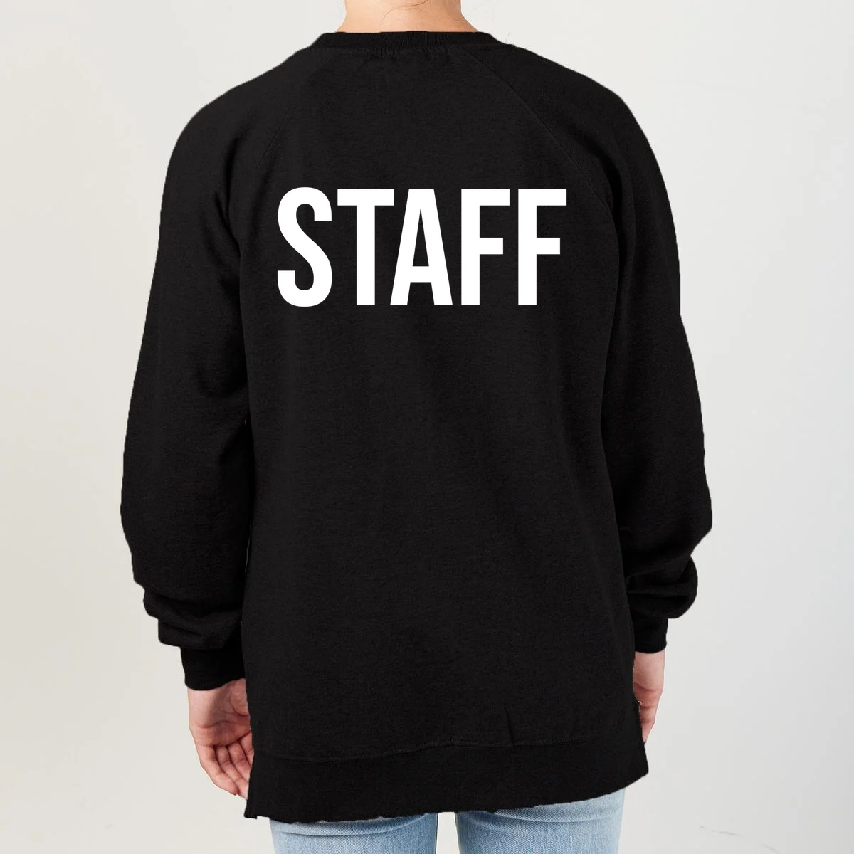 Custom Logo Custom Staff Shirts Women's Sweatshirt - Back