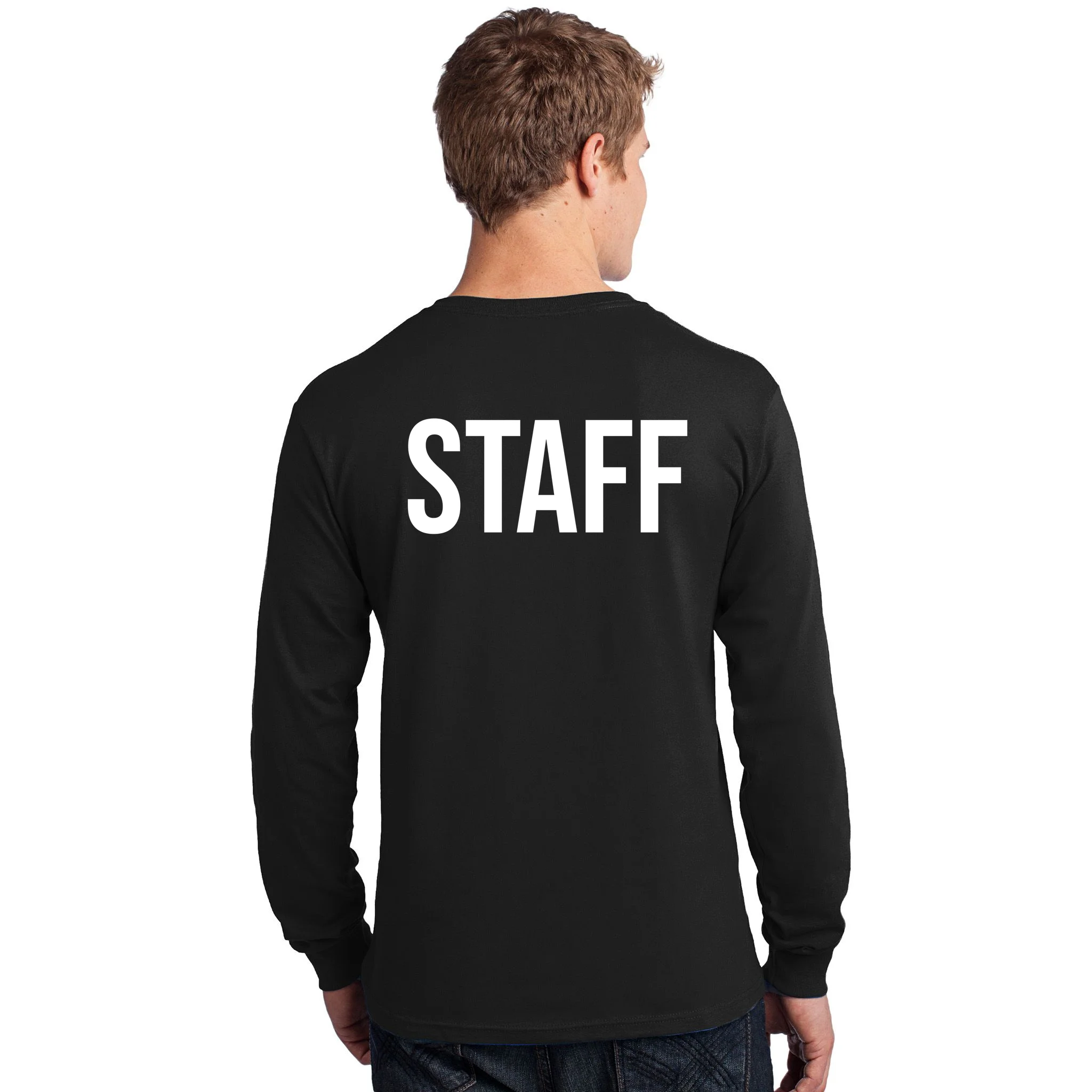 Custom Logo Custom Staff Shirts Long Sleeve Shirt - Back