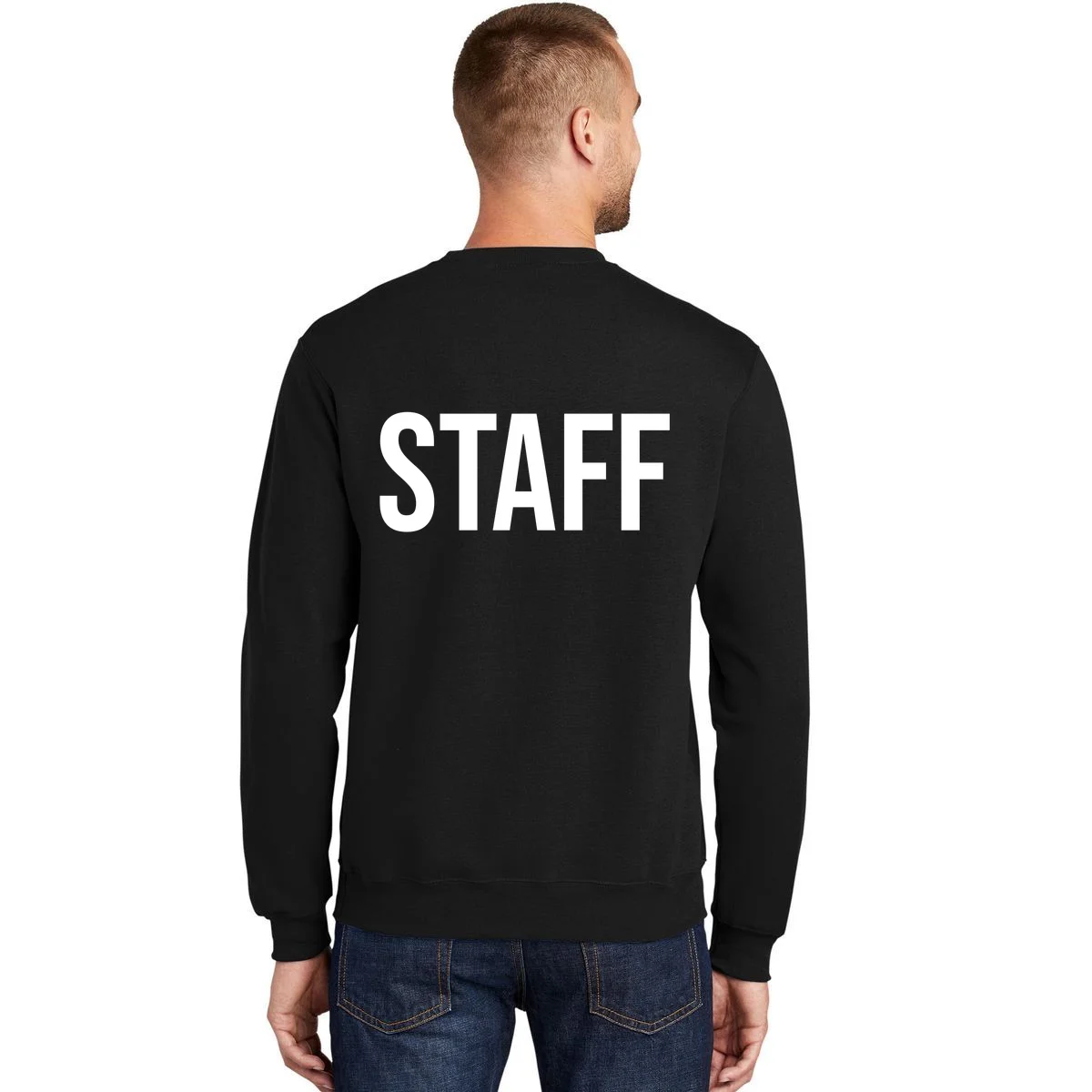 Custom Logo Custom Staff Shirts Sweatshirt - Back