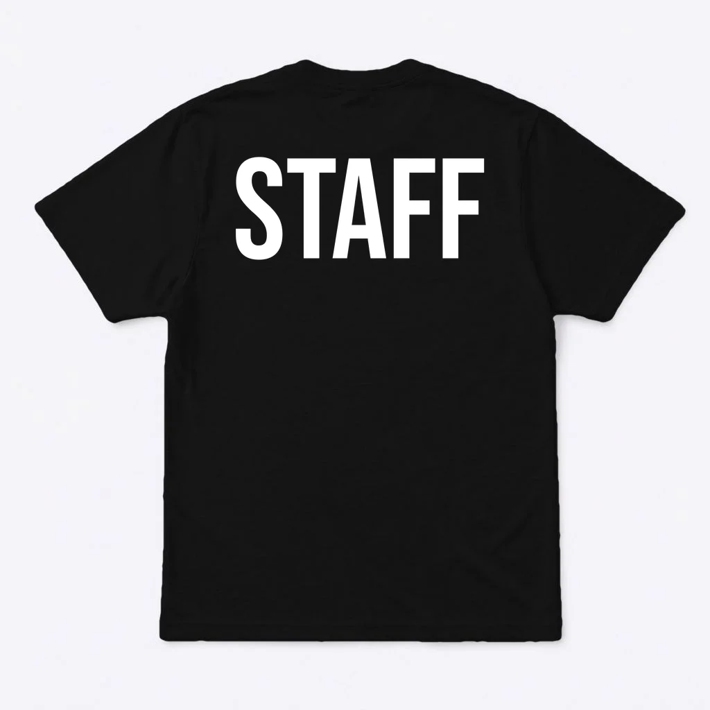 Custom Logo Custom Staff Shirts T-Shirt - Back