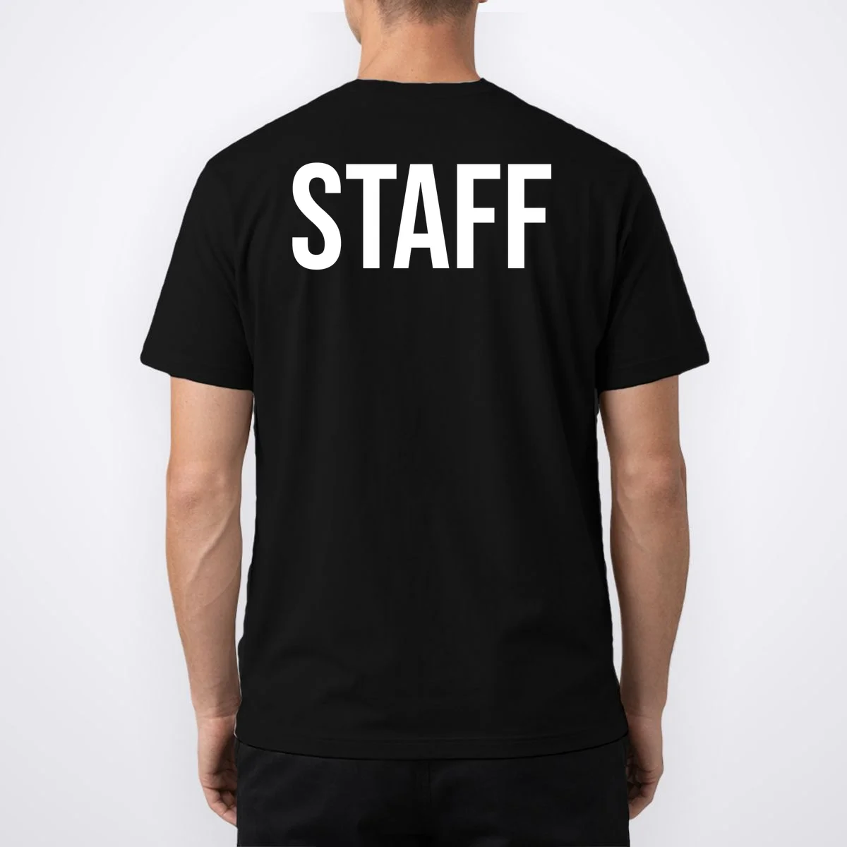 Custom Logo Custom Staff Shirts Men's T-Shirt - Back 1