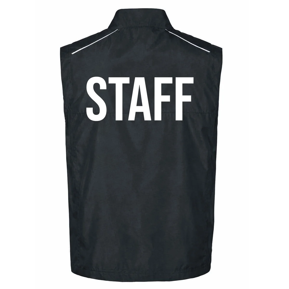 Custom Logo Custom Staff Shirts Men's Vest - Back - Close-up