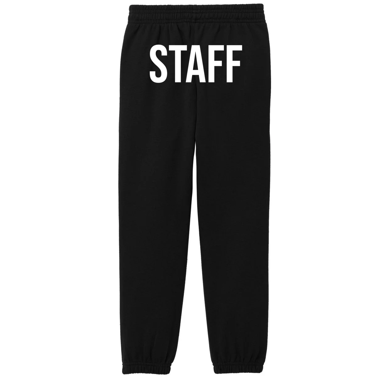 Custom Logo Custom Staff Shirts Kids Fleece Sweatpants - Back - Close-up