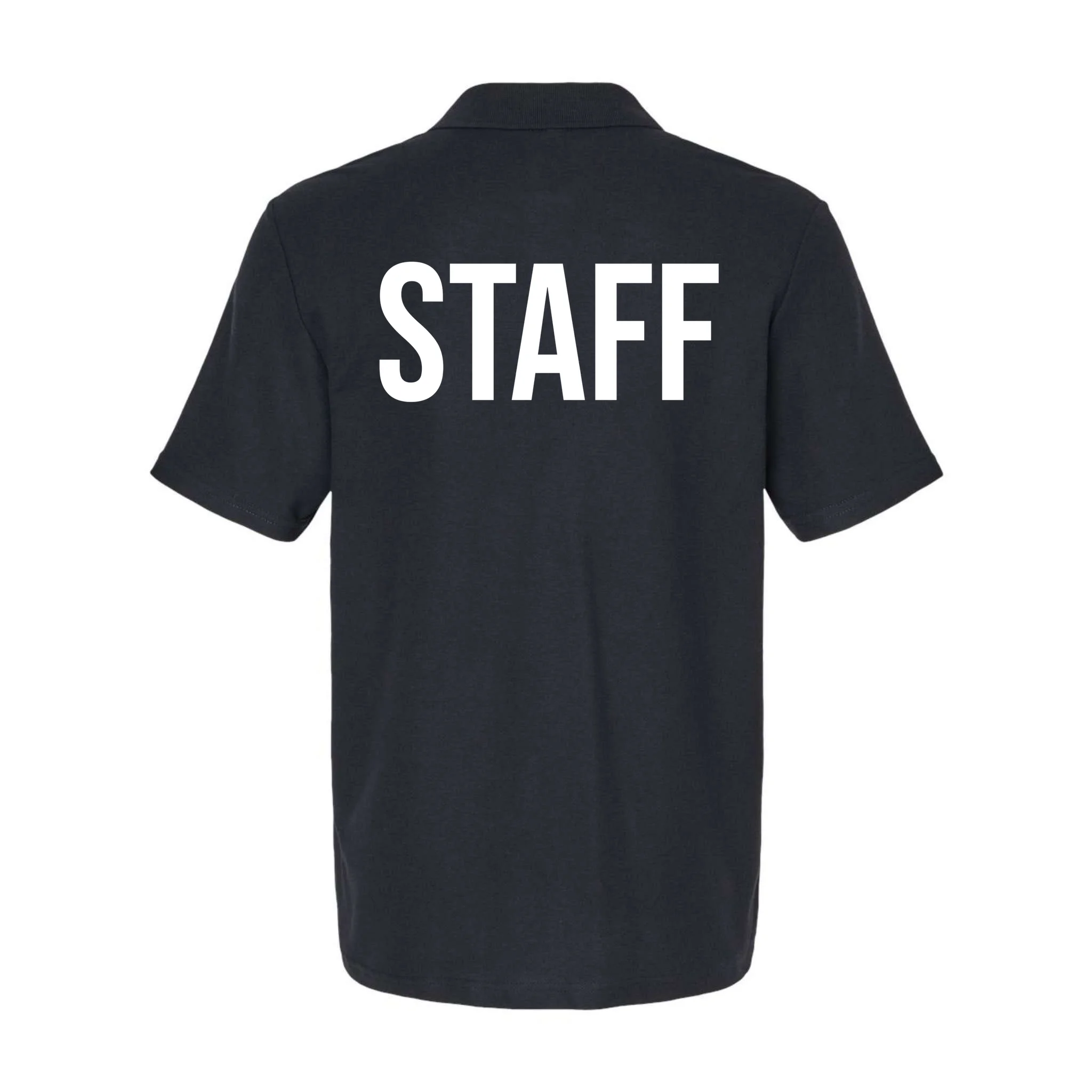 Custom Logo Custom Staff Shirts Men's Polo - Back