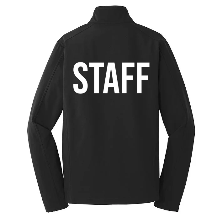 Custom Logo Custom Staff Shirts Men's Soft Jacket - Back - Close-up