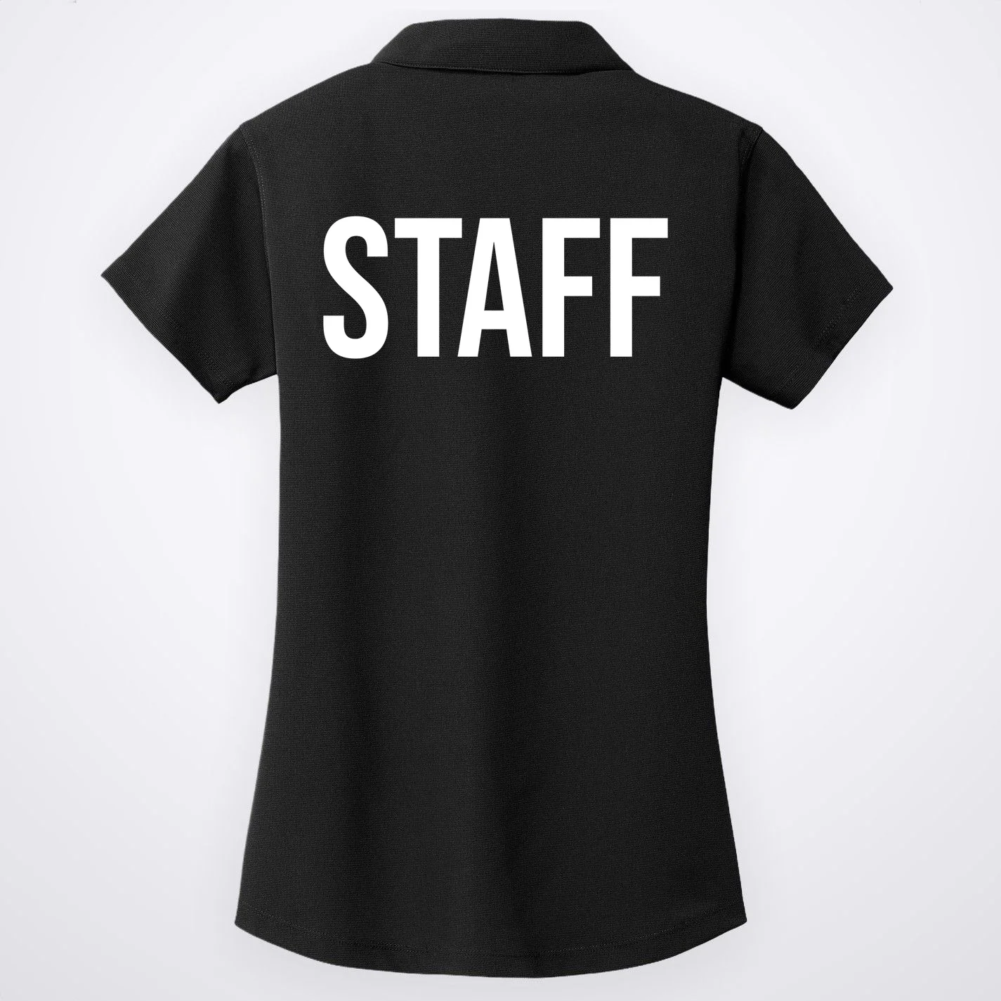 Custom Logo Custom Staff Shirts Women's Polo - Back - Close-up