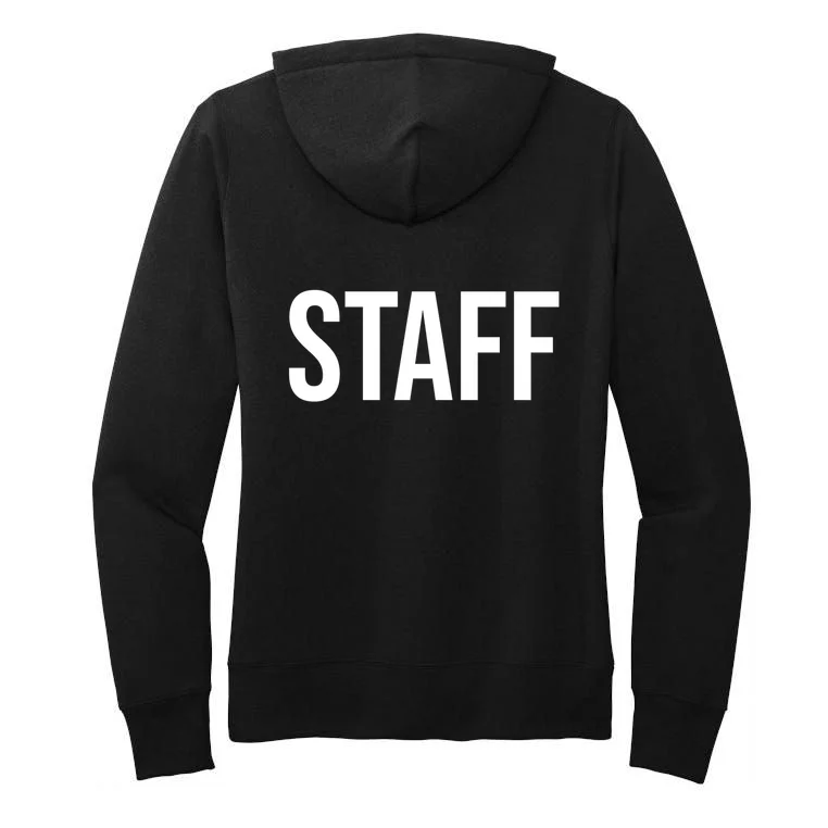 Custom Logo Custom Staff Shirts Women's Pullover Hoodie - Back - Close-up