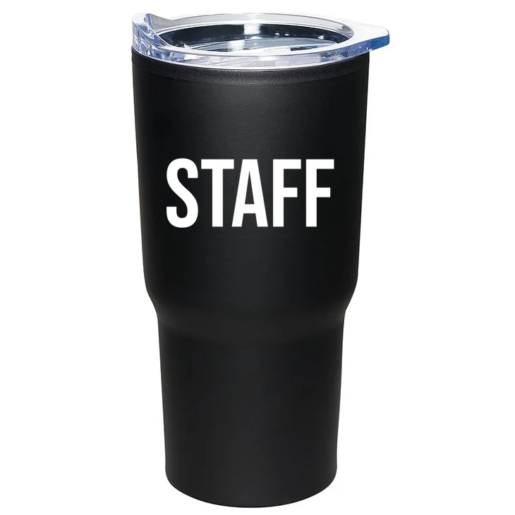 Custom Logo Custom Staff Shirts 20oz Tumbler - Back