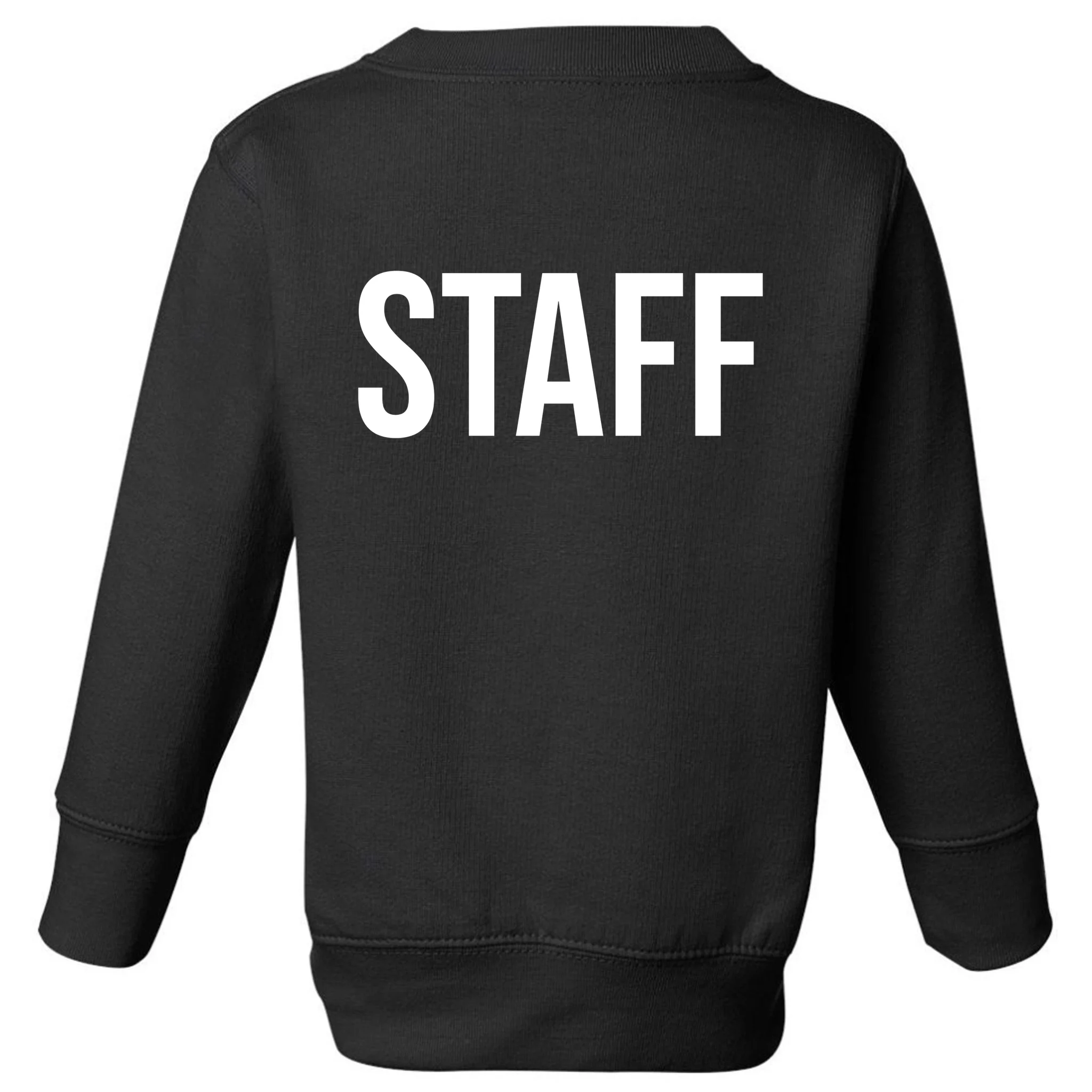 Custom Logo Custom Staff Shirts Toddler Sweatshirt - Back - Close-up