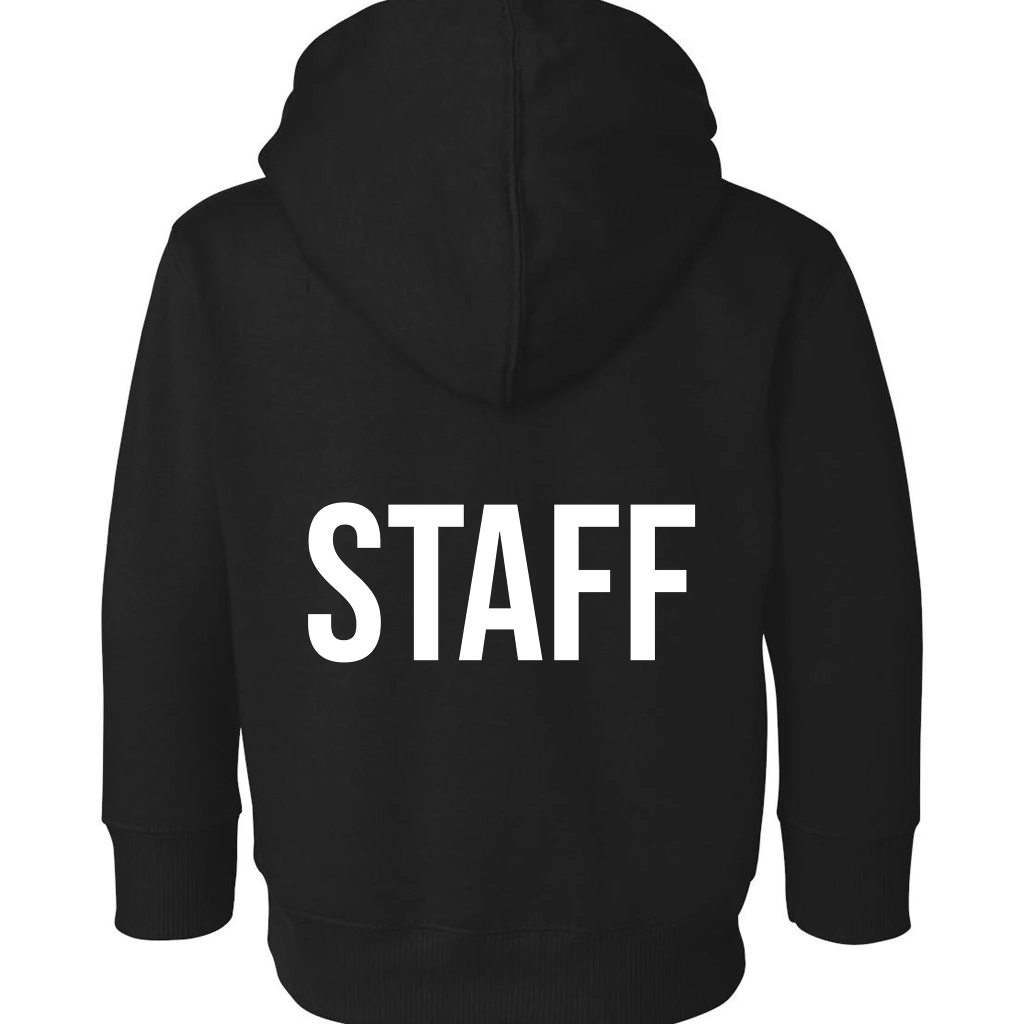 Custom Logo Custom Staff Shirts Toddler Hoodie - Back - Close-up
