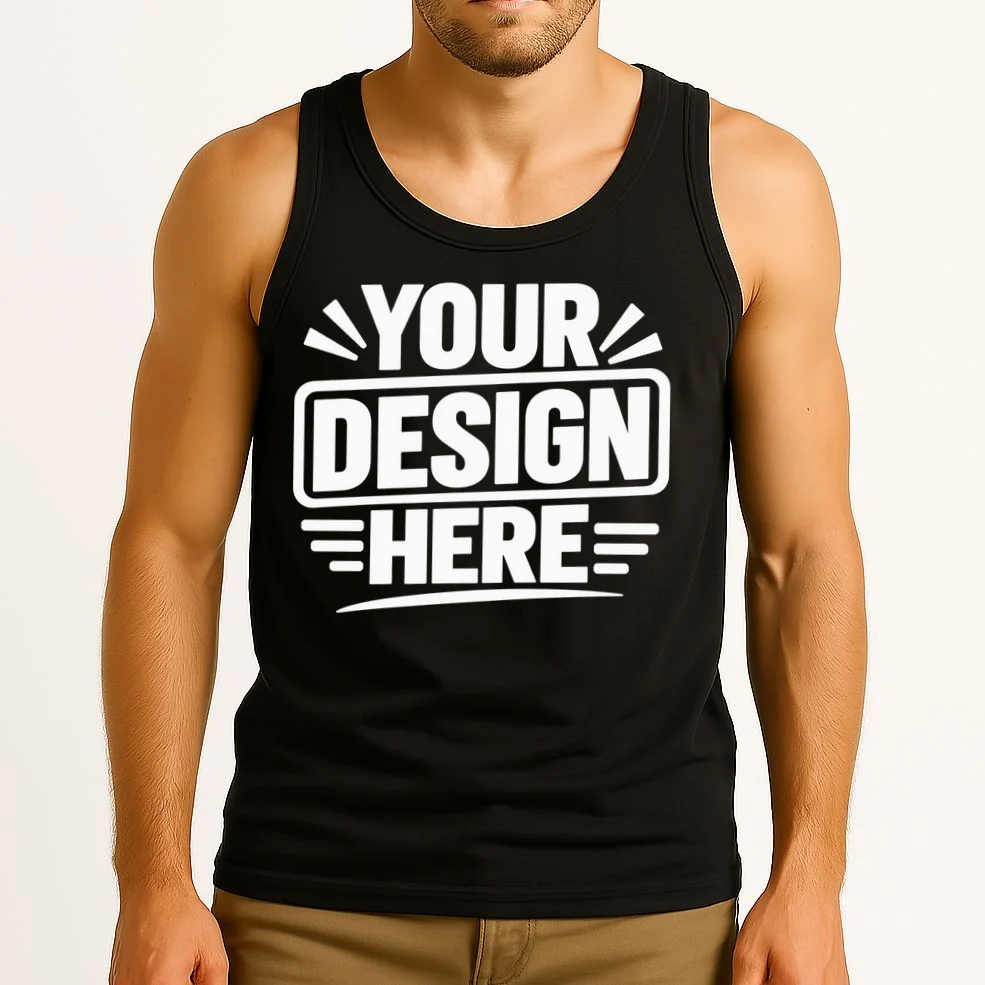 Custom Logo Custom Staff Shirts Tank Top - Front 2