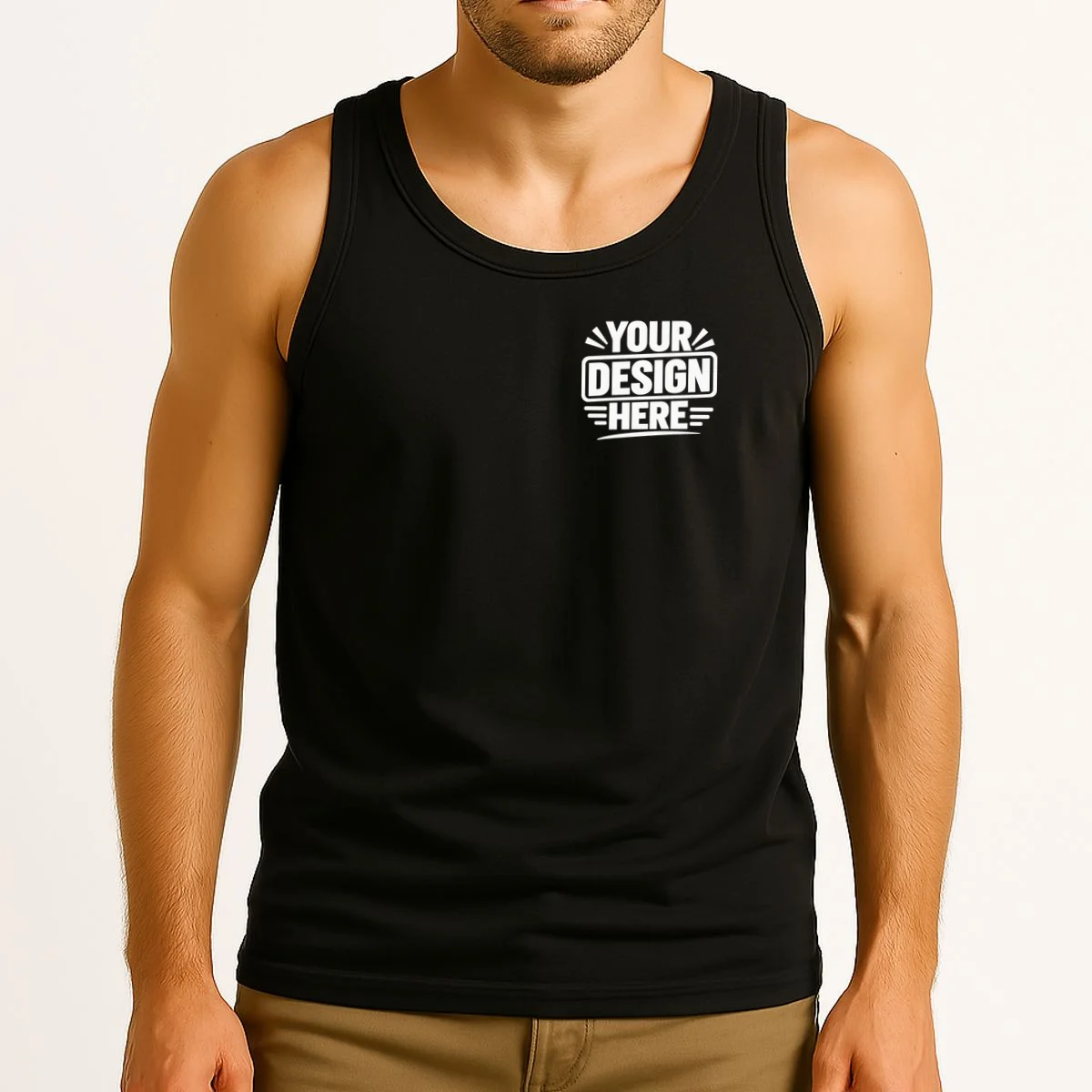 Custom Logo Custom Staff Shirts Tank Top - Front 2