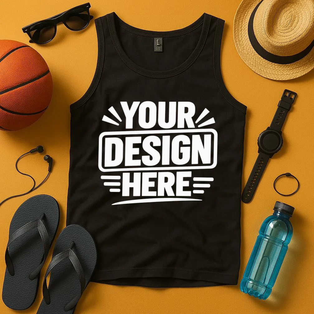 Custom Logo Custom Staff Shirts Tank Top - Front 3