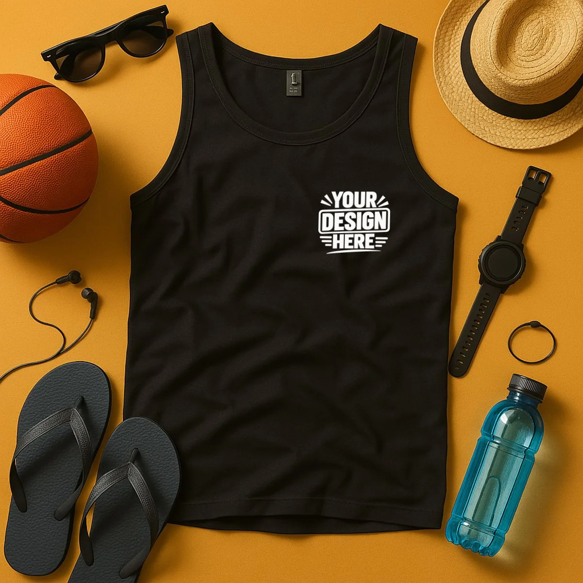 Custom Logo Custom Staff Shirts Tank Top - Front 3