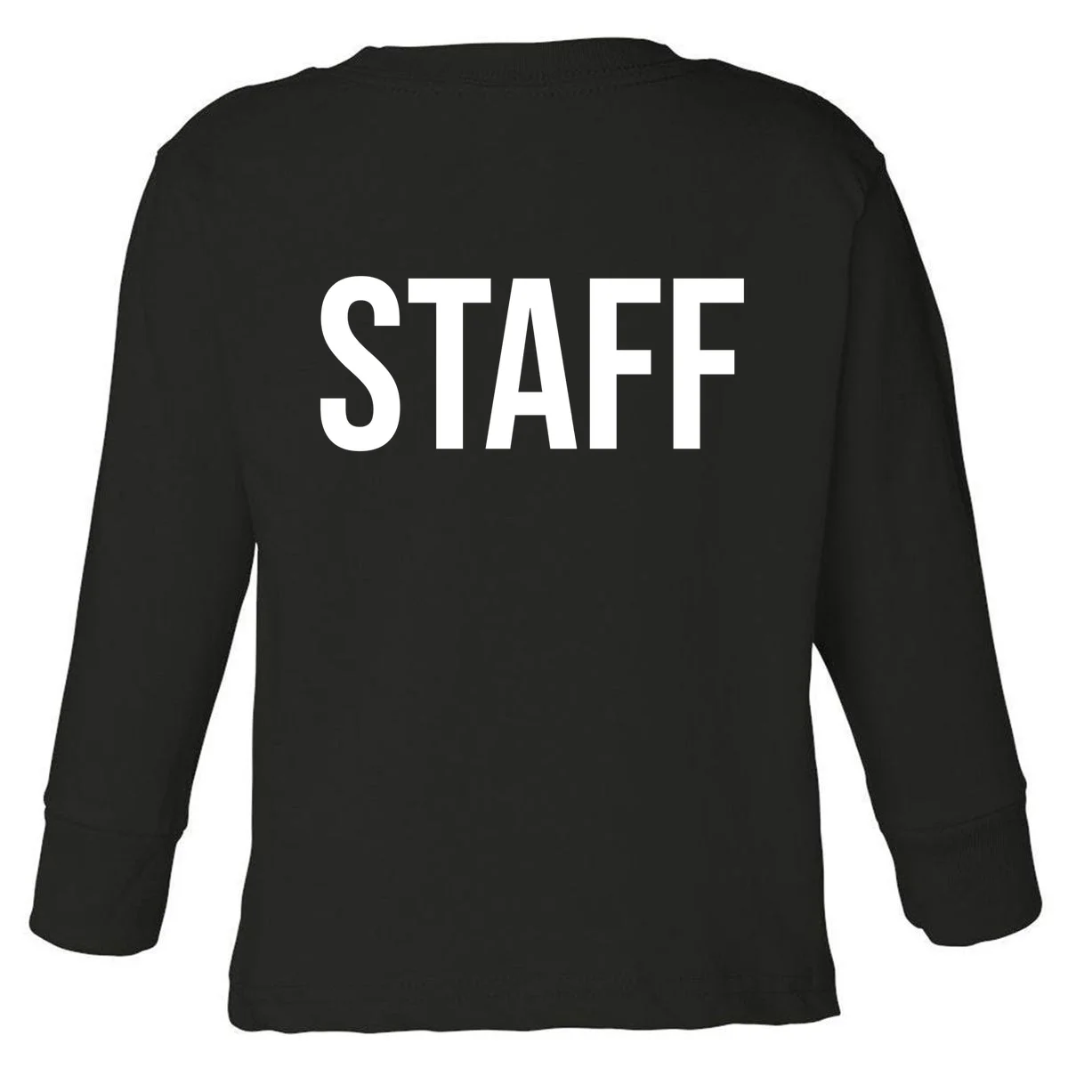 Custom Logo Custom Staff Shirts Toddler Long Sleeve Shirt - Back
