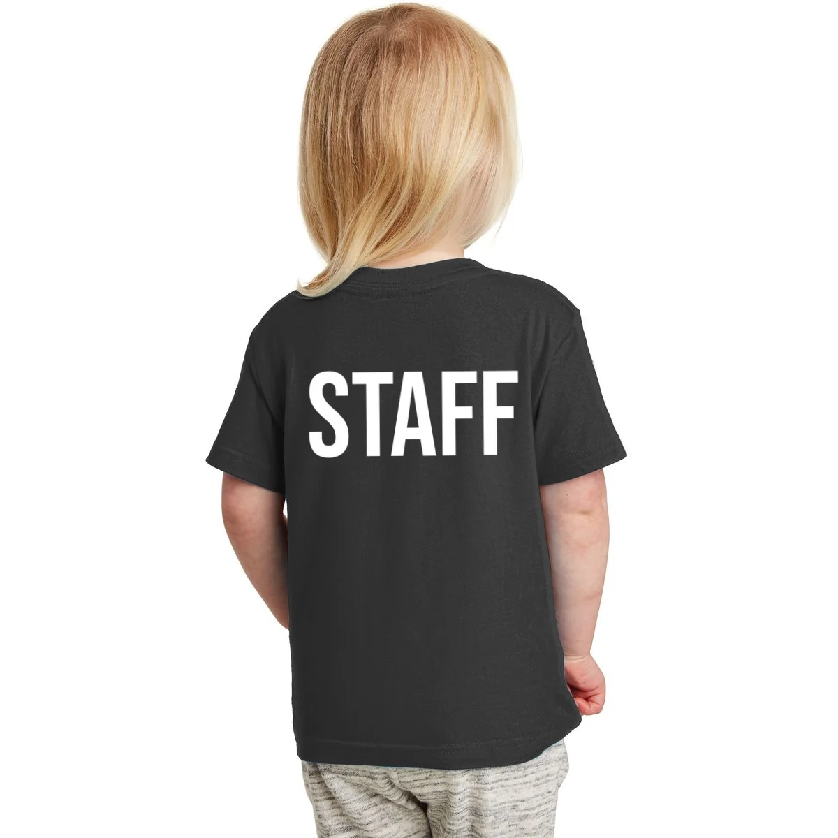 Custom Logo Custom Staff Shirts Toddler T-Shirt - Back