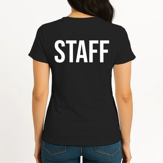 Custom Logo Custom Staff Shirts Women's T-Shirt - Back