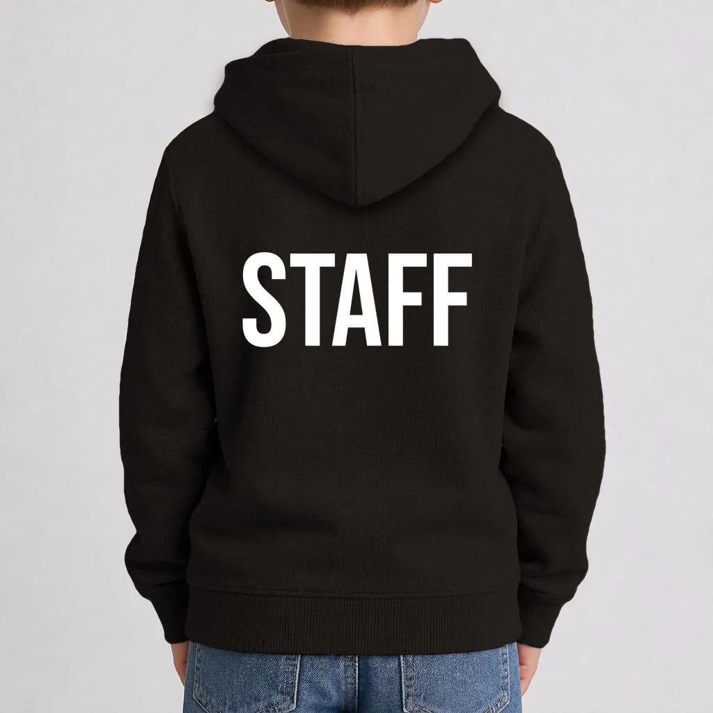 Custom Logo Custom Staff Shirts Kids Hoodie - Back 1