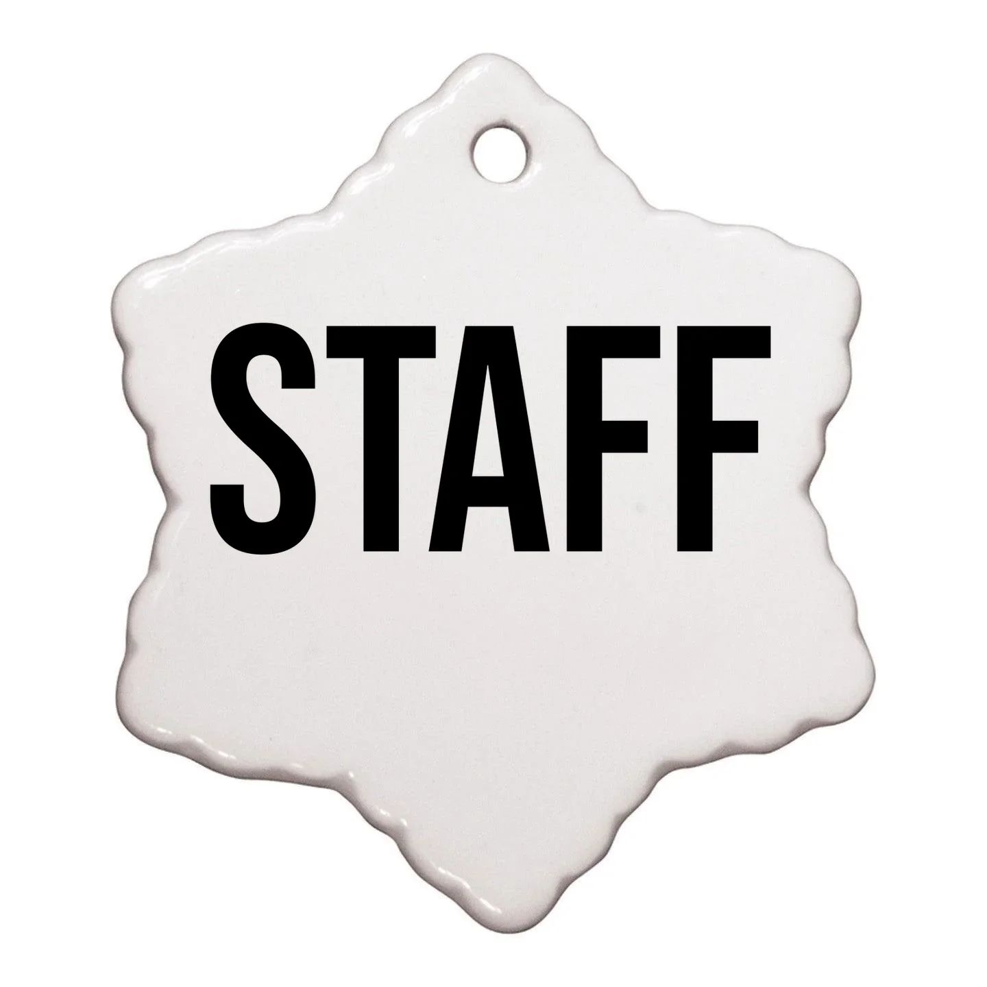 Custom Logo Custom Staff Shirts Ornament - Back - Close-up