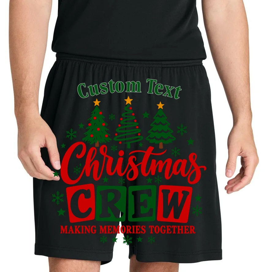 Christmas Crew Matching Family Custom Gift - Christmas Personalized Family Design Men's Shorts - Front 1