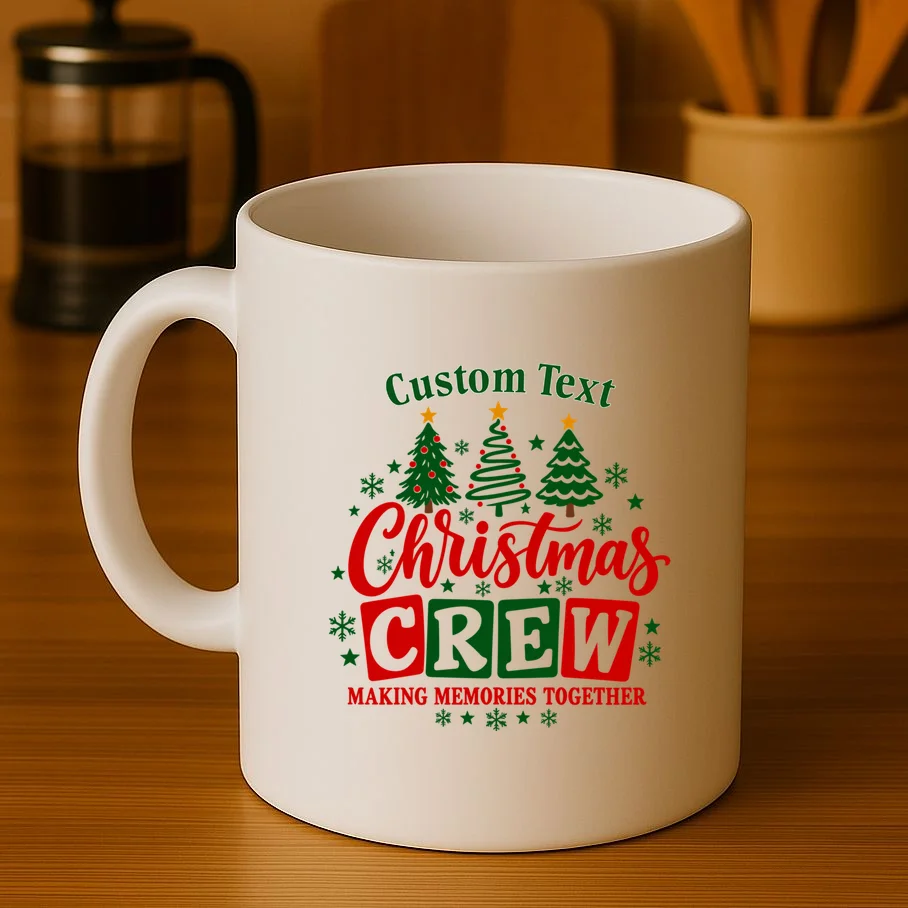 Christmas Crew Matching Family Custom Gift - Christmas Personalized Family Design Mug - Front 3