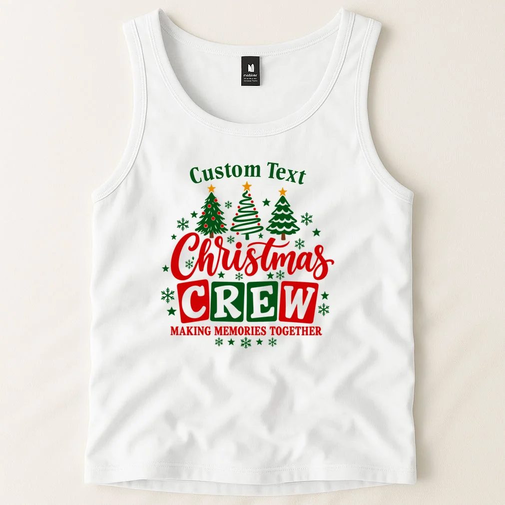 Christmas Crew Matching Family Custom Gift - Christmas Personalized Family Design Men's Tank Top - Front 1