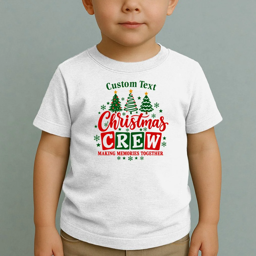 Christmas Crew Matching Family Custom Gift - Christmas Personalized Family Design Toddler T-Shirt - Front 1